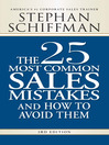 The 25 Most Common Sales Mistakes (eBook): . . . And How to Avoid Them